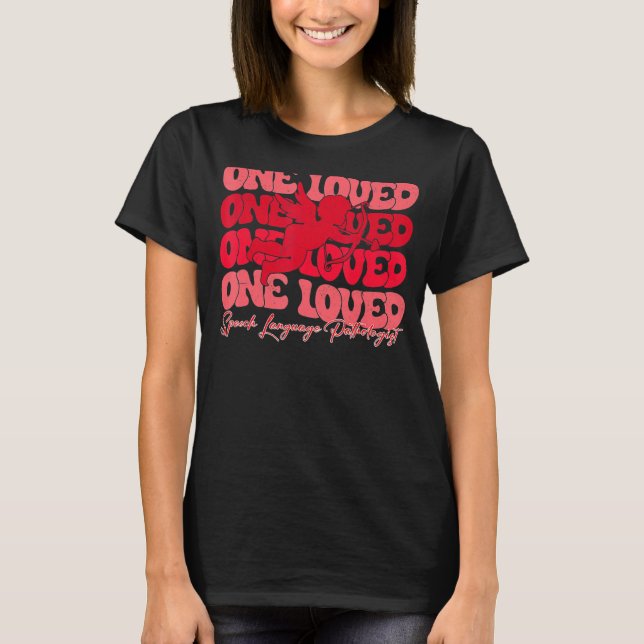 T-shirt Un Parole Amoureux Pathologiste Cupid Valent (Devant)