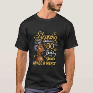T-shirt Un pas dans mon 50e anniversaire avec la grâce de 