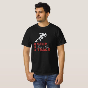 T-shirt Un Pas Une Piste Gardez La Bonne Humeur