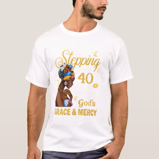 T-shirt Un pas vers mon 40e anniversaire
