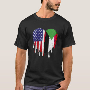 T-shirt Un Patriote Soudanais Américain A Cultivé Le Pays