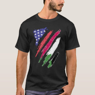 T-shirt Un Patriote Soudanais-Américain Cultive Des Stripe