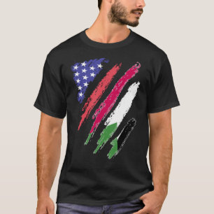 T-shirt Un Patriote Soudanais-Américain Cultive Des Stripe