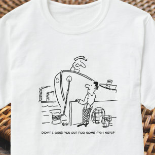 T-shirt Un pêcheur avec un dessin de pêche