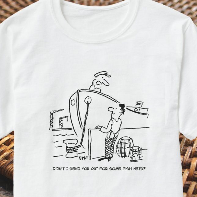 T-shirt Un pêcheur avec un dessin de pêche (Créateur téléchargé)