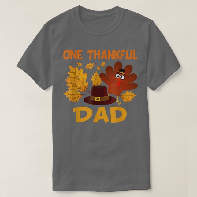T-shirt Un Père Remercié Automne Chute Turquie Thanksgivin (Design devant)