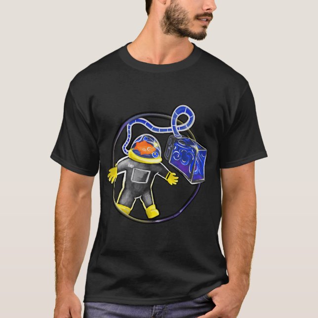 T-shirt Un petit bain pour les poissons... (Devant)