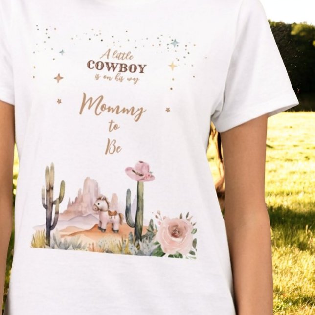 T-shirt Un petit cowboy rustique Wild West Boy Maman pour  (Créateur téléchargé)