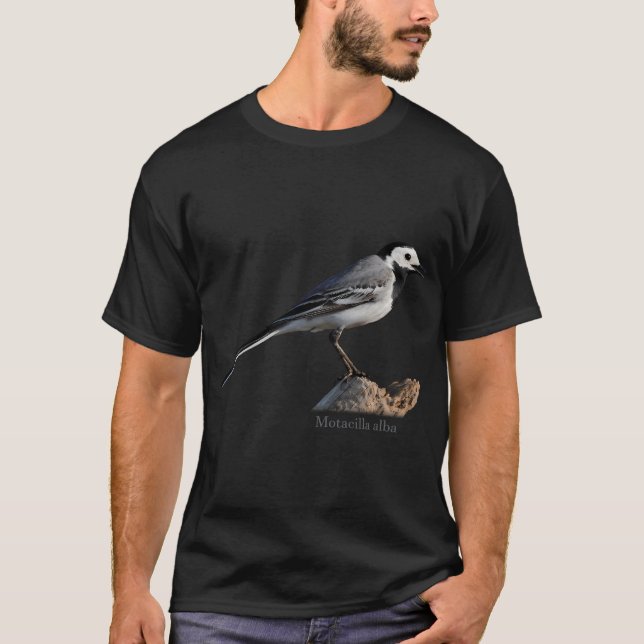 T-shirt un petit oiseau appelé bergeronnette (Devant)