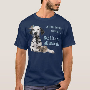 T-shirt Un petit oiseau m'a dit d'être gentil envers tous