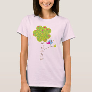 T-shirt Un petit oiseau m'a dit que je devrais recycler