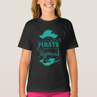 T-shirt Un petit peu de pirate, une grande sirène