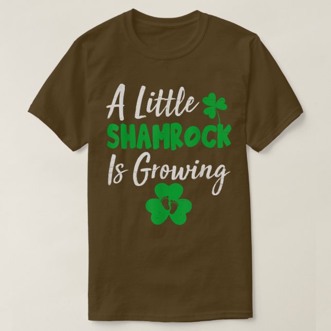 T-shirt Un Petit Shamrock Est En Train De Croître De Migno (Design devant)