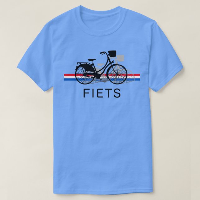 T-shirt Un peu de Bicycle dans Dutch in Flag (Design devant)