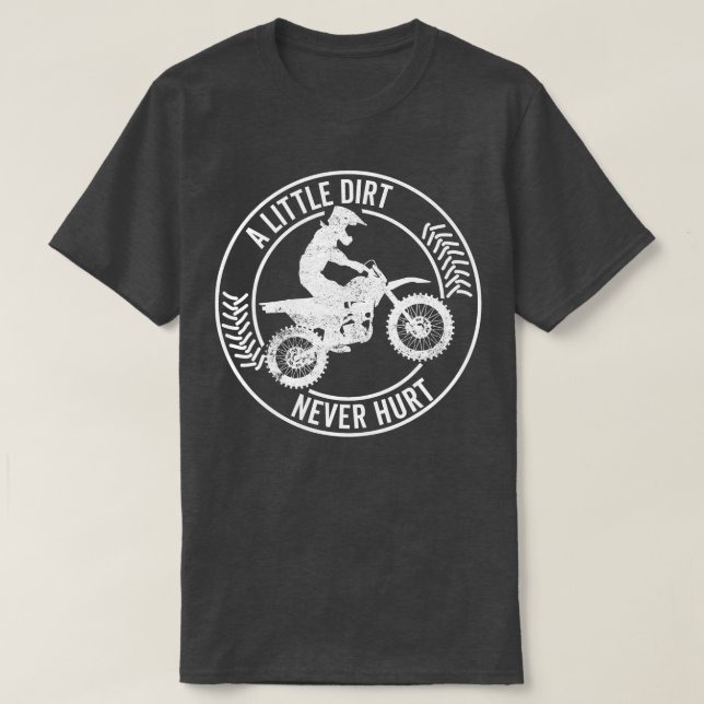 T-shirt Un Peu De Chemin N'A Jamais Blessé Motocross Motoc (Design devant)