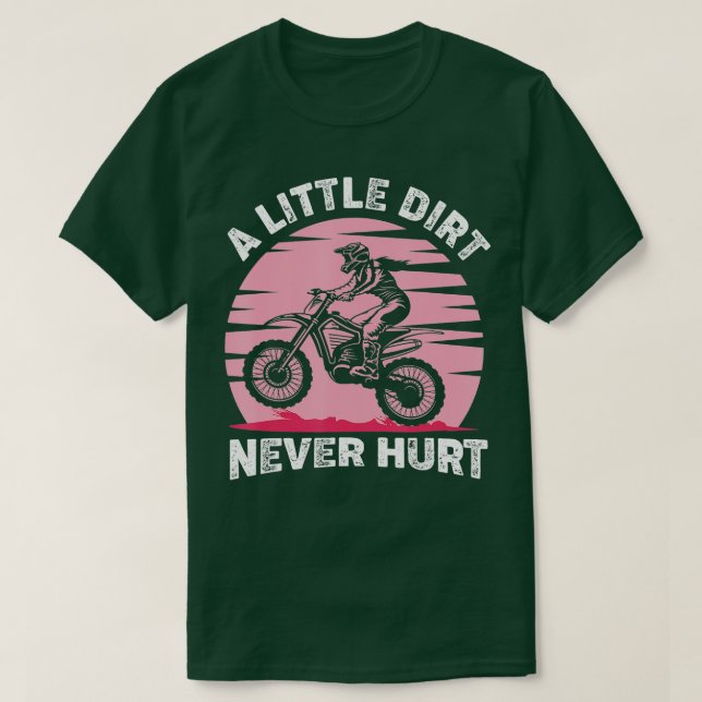 T-shirt Un Peu De Chemin N'A Jamais Mal Motocross Dirt Bik (Design devant)