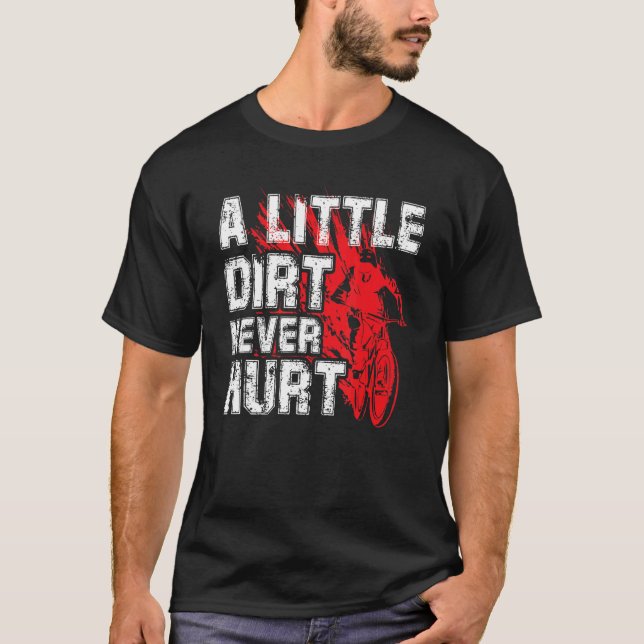 T-shirt Un Peu De Chemin Ne Fait Jamais Mal À VTT (Devant)