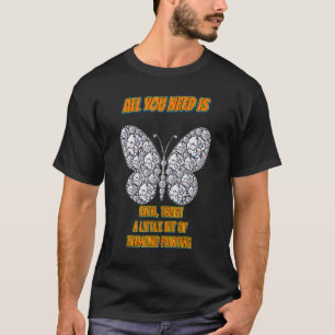 T-shirt Un Peu De Citations D'Humour De Peinture En Diaman