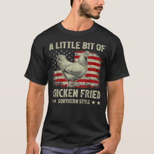 T-shirt Un peu de poulet frits au sud style USA F