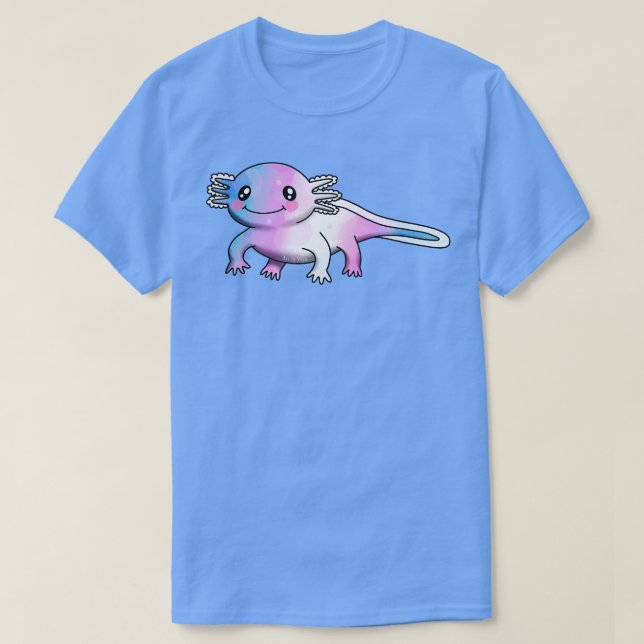 T-shirt Un peu de trans axolotl (Design devant)