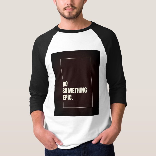 T-Shirt Un Peu Graphique - Style Facile, N'Importe (Devant)
