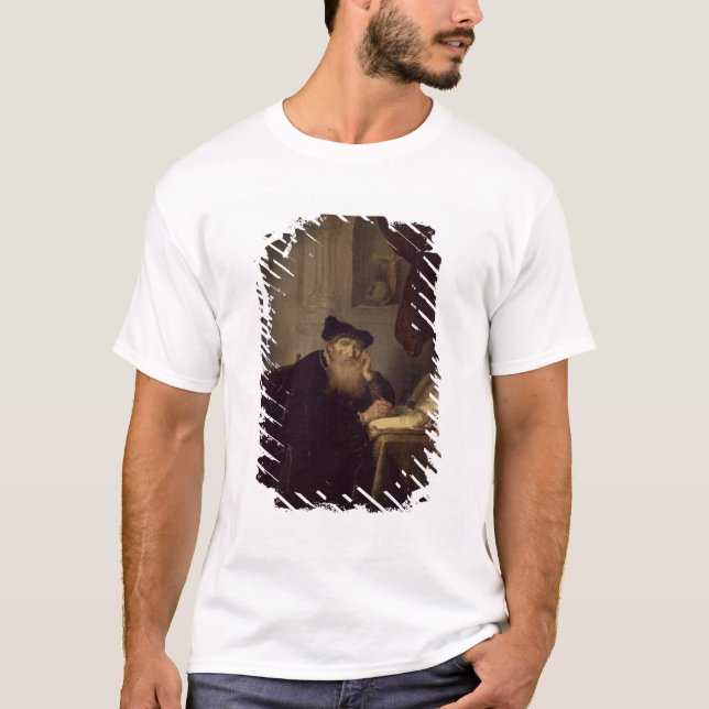 T-shirt Un philosophe, 1635 (huile sur le panneau) (Devant)