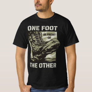 T-shirt Un pied devant l'autre - Slogan militaire