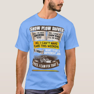 T-shirt Un Pilote De Souffle De Neige Awé Peut Corriger Ce