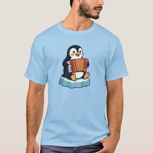 T-shirt Un pingouin isolé sur un iceberg.  (Devant)