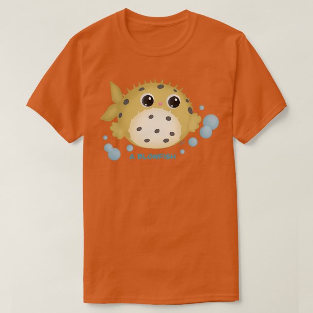 T-shirt Un poisson-globe (Design devant)