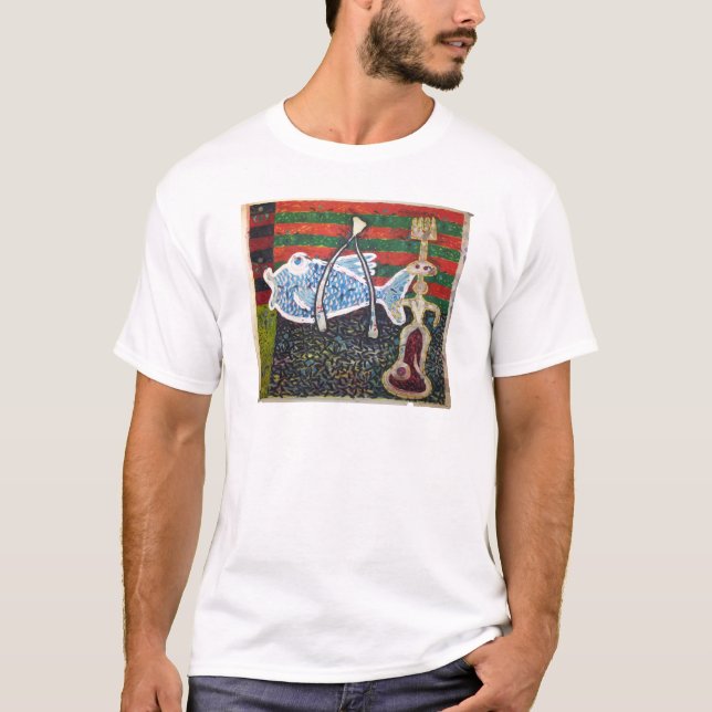 T-shirt Un poisson un souhait et un Miro (Devant)