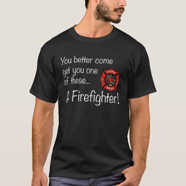 T-shirt un pompier (Devant)