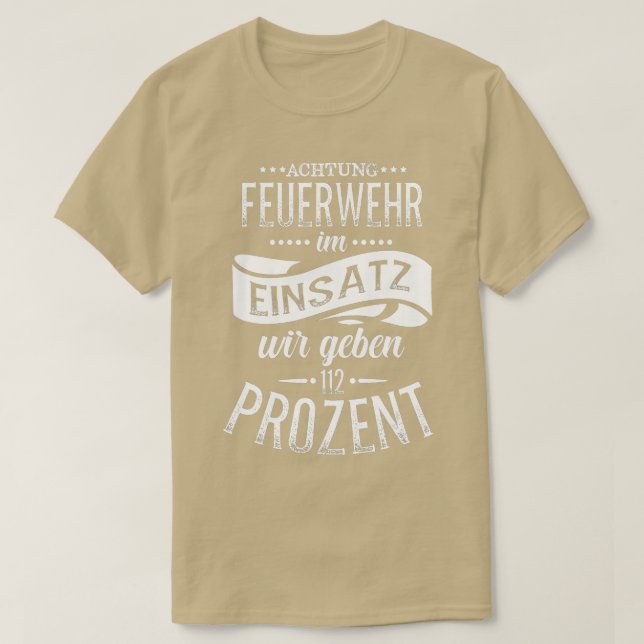 T-shirt Un pompier est un pompier dit une femme du feu (Design devant)