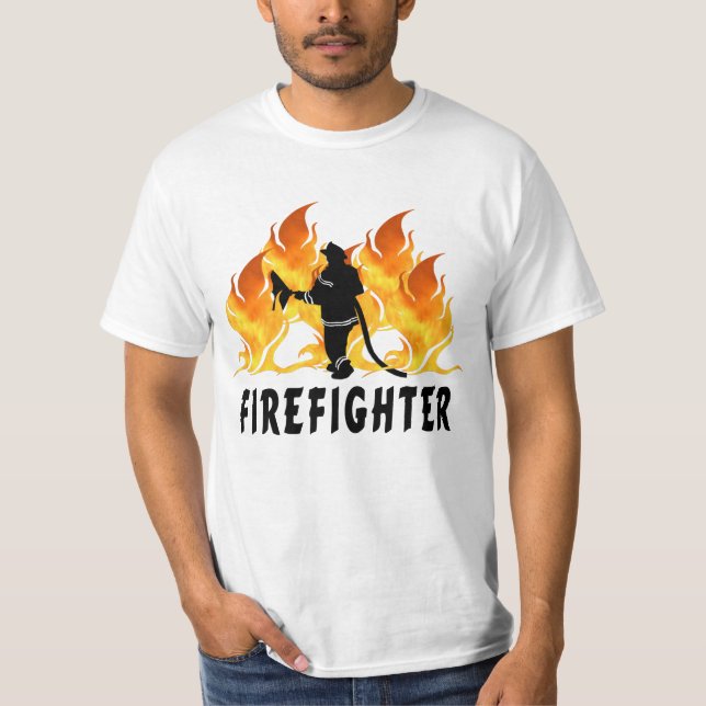 T-shirt Un pompier flambe (Devant)