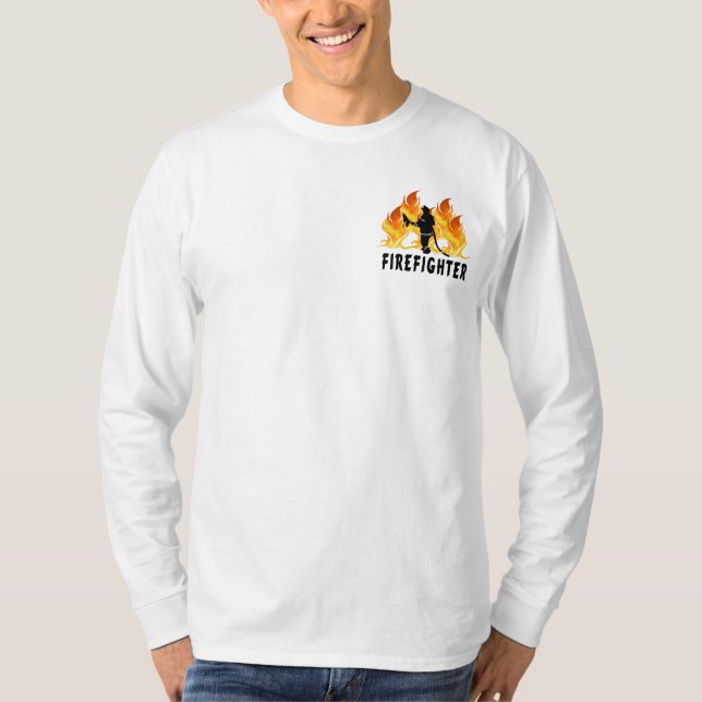 T-shirt Un pompier flambe (Devant)