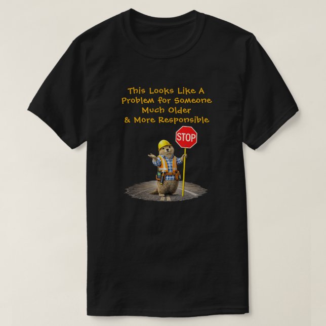 T-shirt "un problème" (1) (Design devant)