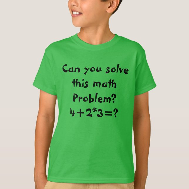 T-shirt Un problème mathématique (Devant)