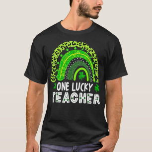 T-shirt Un professeur chanceux Rainbow Jour de la Saint Pa