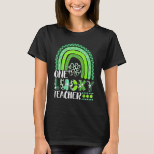 T-shirt Un professeur chanceux Rainbow St Patricku2019s Da