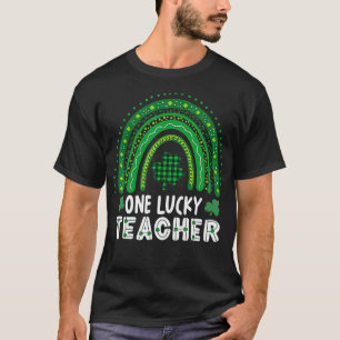 T-shirt Un professeur chanceux Rainbow St Patricku2019s Da
