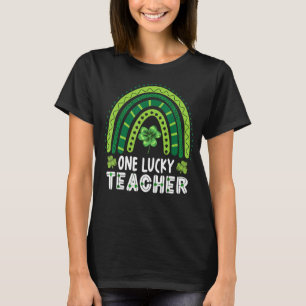 T-shirt Un professeur chanceux Rainbow St Patricku2019s Jo