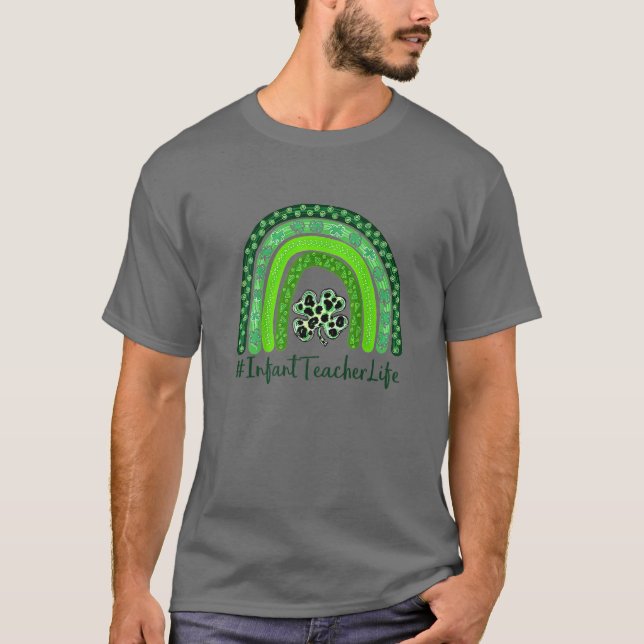 T-shirt Un professeur chanceux Saint Patrick's Day Profess (Devant)
