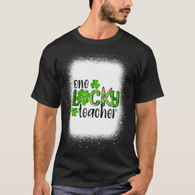 T-shirt Un Professeur Chanceux St Patrick S Day Kindergart (Devant)