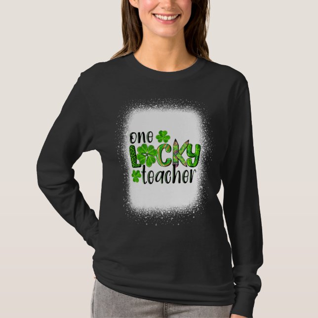 T-shirt Un Professeur Chanceux St Patrick S Day Kindergart (Devant)