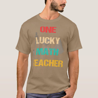 T-shirt Un professeur de mathématiques chanceux 51