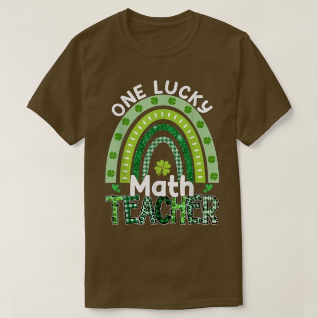 T-shirt Un professeur de mathématiques chanceux Ra enseign (Design devant)