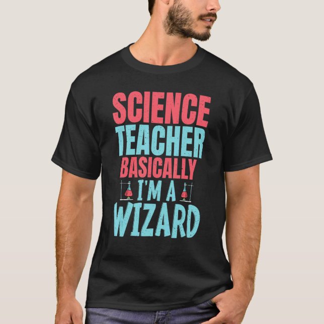 T-shirt Un professeur de sciences en gros, un assistant (Devant)