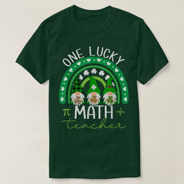 T-shirt Un Professeur Lucky Math Gnomes St (Design devant)
