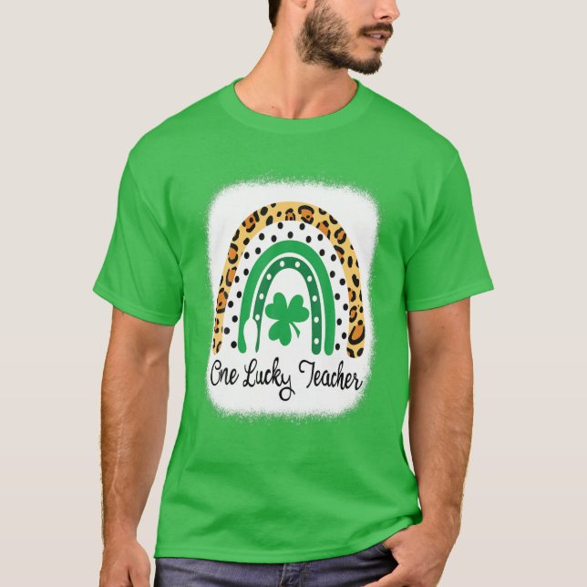 T-shirt Un Professeur Lucky Rainbow St Patrick S Day Appre (Devant)