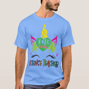 T-shirt Un Professeur Lucky Science Unicorn Face St patric